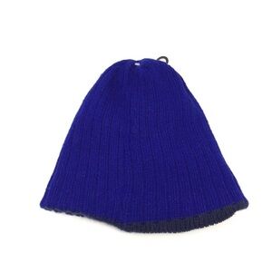 The Rail Cobalt Blue Ribbed Reversible Beanie Cap